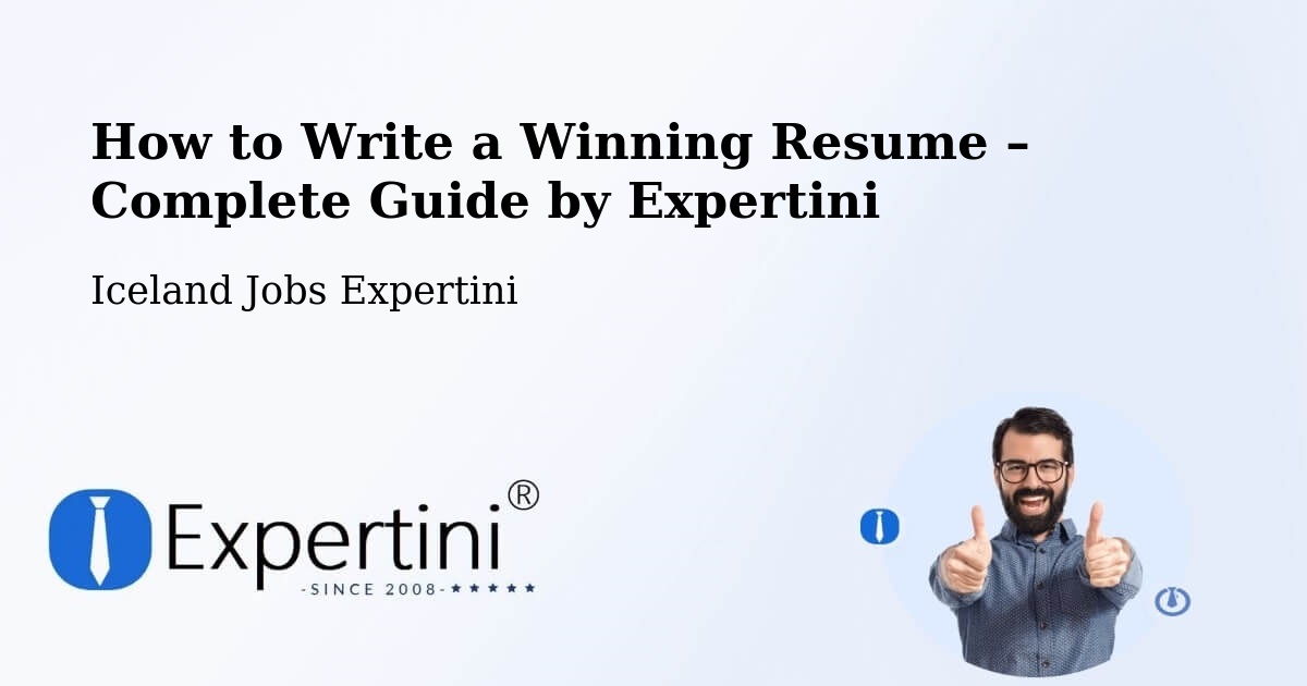 Resume Writing Guide for Job Seekers – Dalabyggð - Dalabyggð, Iceland Jobs Expertini